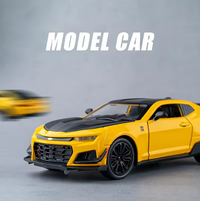 1:24 Diecast Chevrolet Camaro Model Car With Smoke