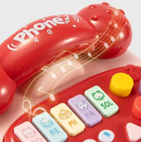 Kids Multi-functional Pull Along Musical Telephone