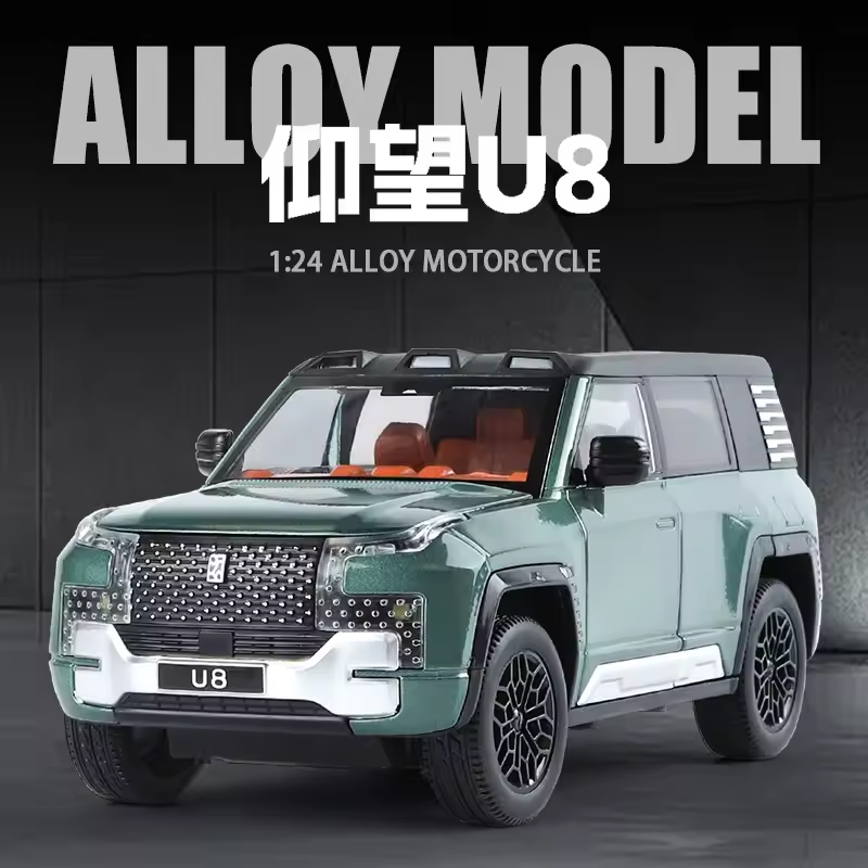 1:24 Diecast BYD Yangwang U8 SUV Model Car