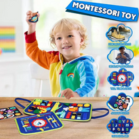 Montessori Multi-functional Activity Busy Book - Blue