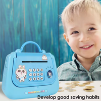 Girls Handbag Design Piggy Bank - Blue