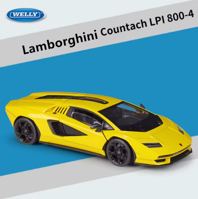 Welly 1:24 Diecast Lamborghini Countach LPI 800-4 Model Car