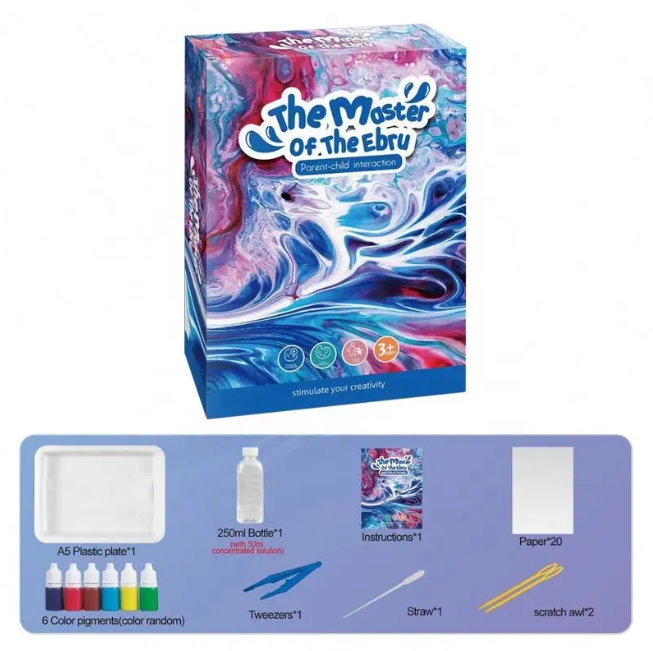 DIY The Master Of The Ebru Water Marble Painting