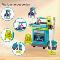 40Pcs Kids Cleaning Trolley Set