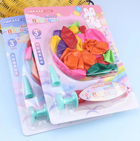 Decorative Magic Colorful Balloons Set With Air Pump