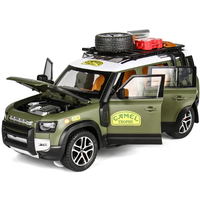 1:22 Diecast Land Rover Defender Camel Model