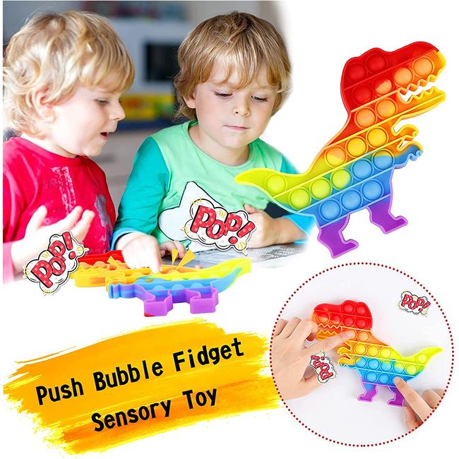 Push Pop It Bubble Fidget - Dino