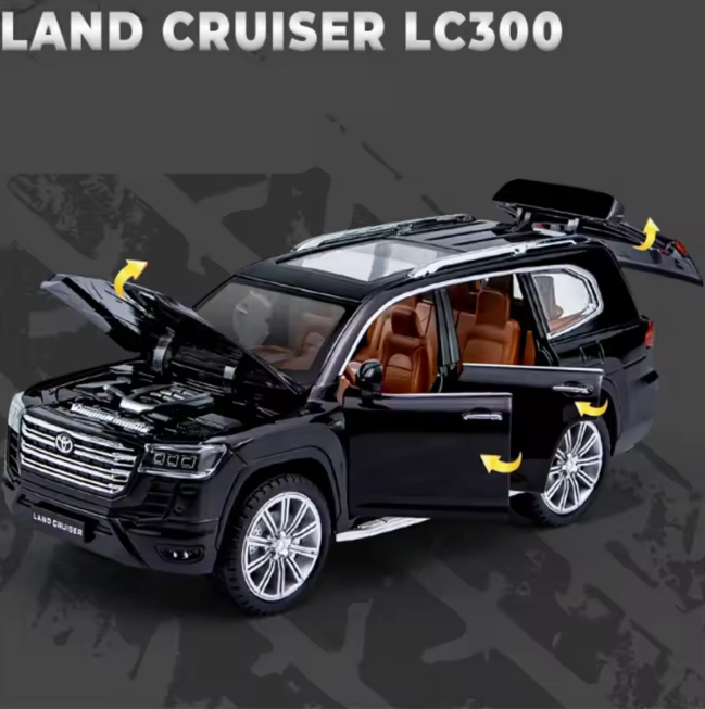 1:24 Diecast Land Cruiser LC300 Model Car