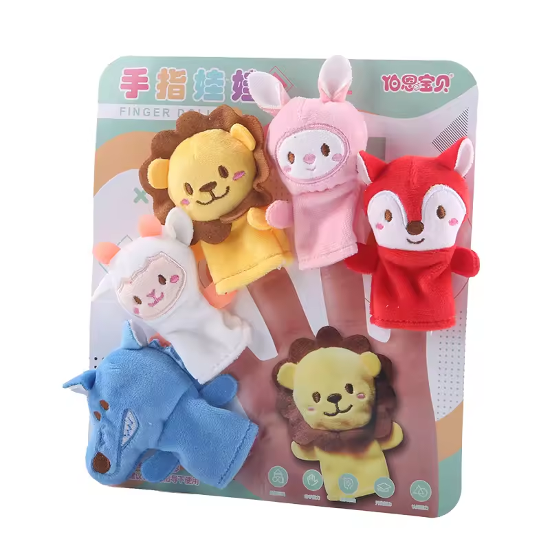 5Pcs Animal Themed Stuff Finger Puppet