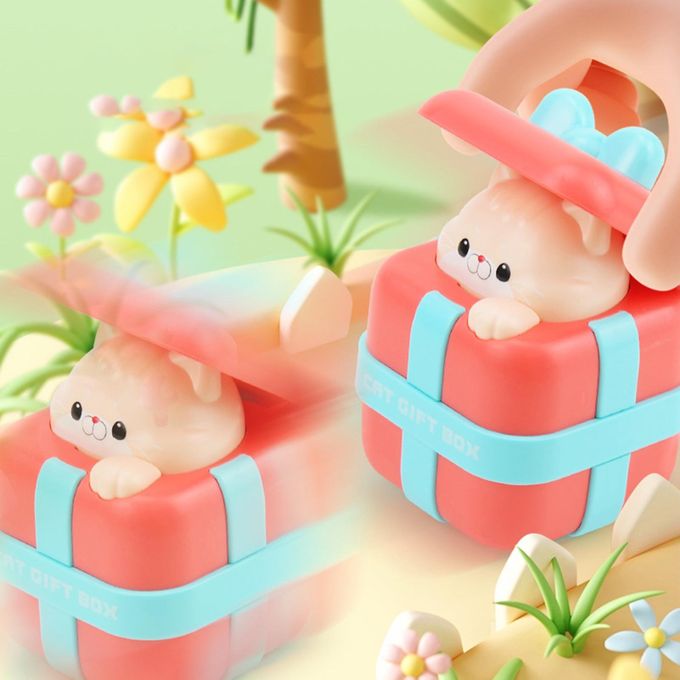 Press & Go Cute Kitty Gift Car - 1Pc