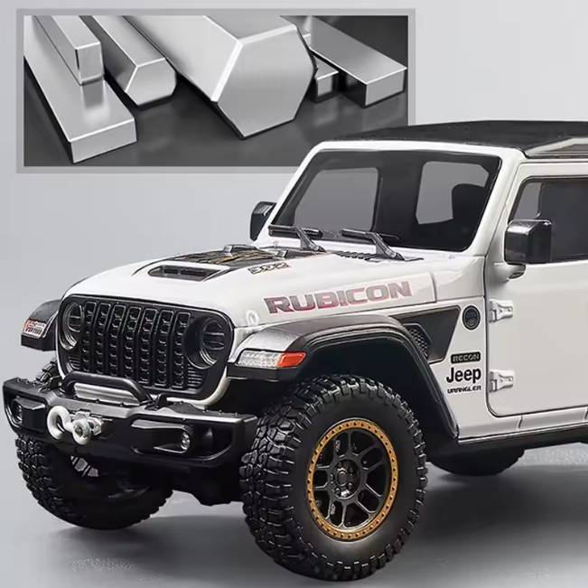 1:18 Diecast Rubicon Wrangler Jeep Model