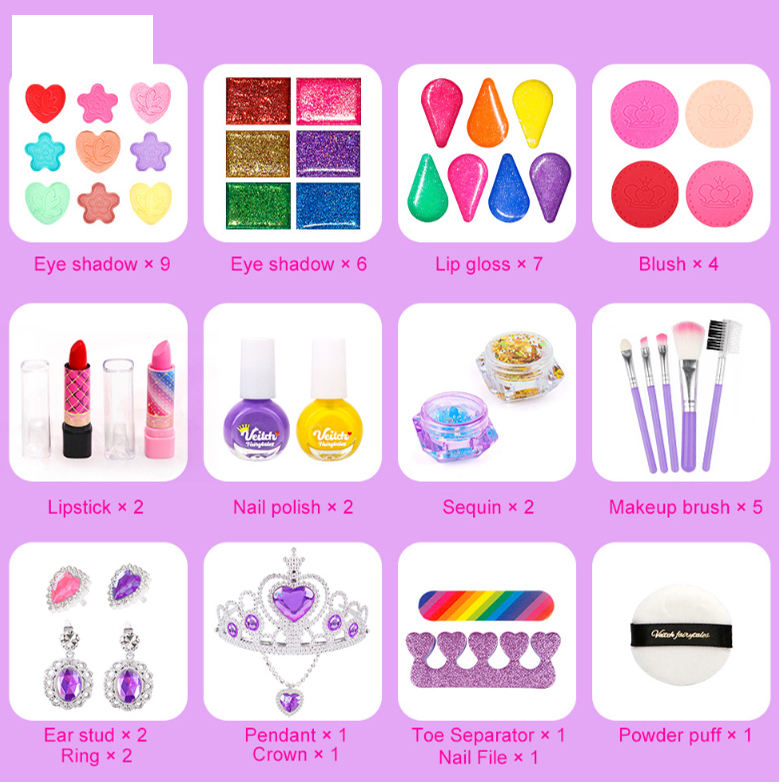 Realistic Girls Makeup & Jewellery Treasure Box
