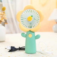Rechargeable Mini Flower Themed Cooling Fan
