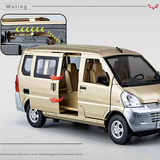 1:24 Diecast Wuling Glory Van Model