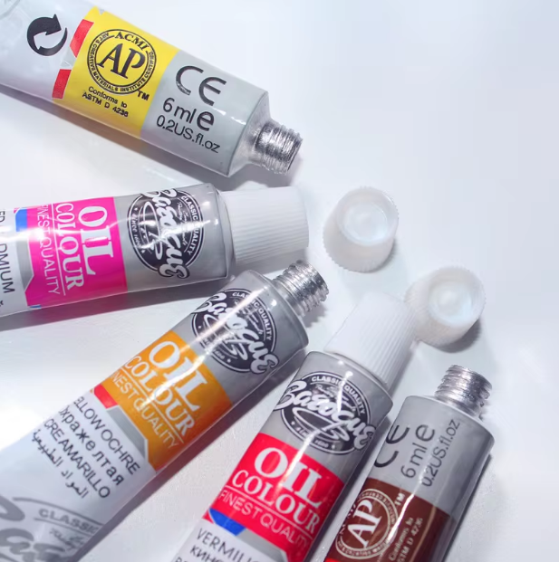 12Pcs Oil Color Paint Set With Artist Brush