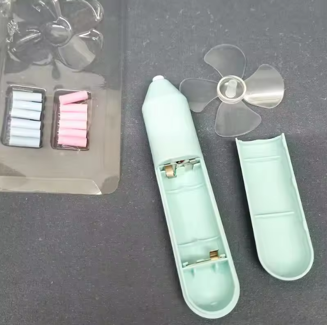 Cartoon Themed Electric Eraser With Mini Fan