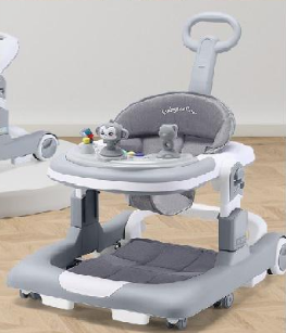 Multi-functional 3in1 Baby Monkey Musical Walker - Gray