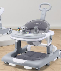 Multi-functional 3in1 Baby Monkey Musical Walker - Gray