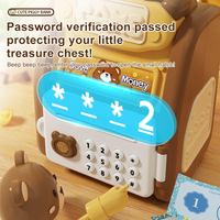 Kids Bear Fingerprint & Password Unlock ATM Machine