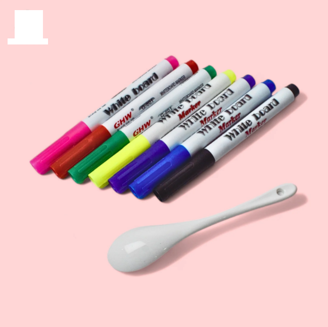 8Pcs White Board Fun Floating Markers Set