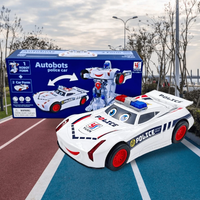 Electronic Deformation Police Car With Light & Sound