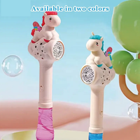 Electric Rainbow Horse Colorful Bubble Stick With Lights