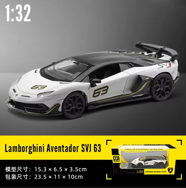 1:32 Diecast Lamborghini Aventador SVJ 63 Official Licensed Model