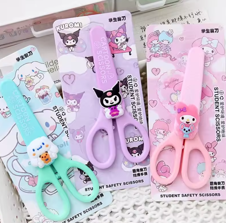 Cartoon Safety Student  Scissors