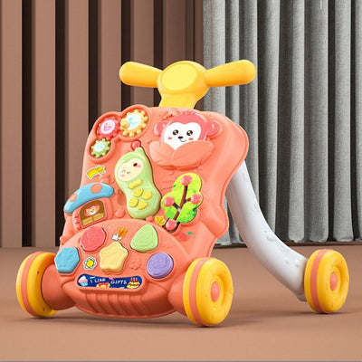 Multi-functional Baby Puzzle Activity Walker - Red
