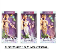 11* Inches Movable Joints Solid Body Sea-Maid