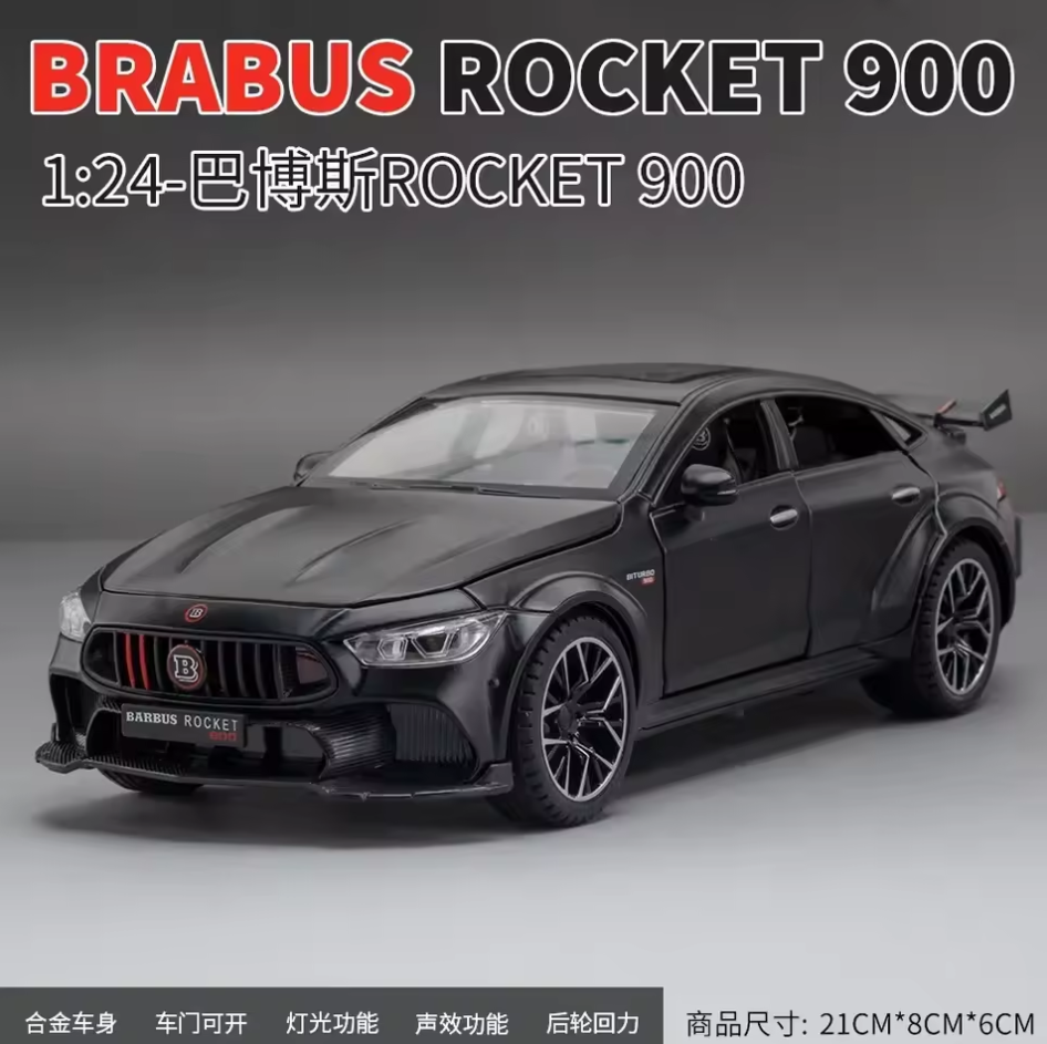 1:24 Diecast Brabus Rocket 900 Model Car