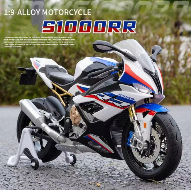 1:9 Diecast BMW S1000RR Model Bike