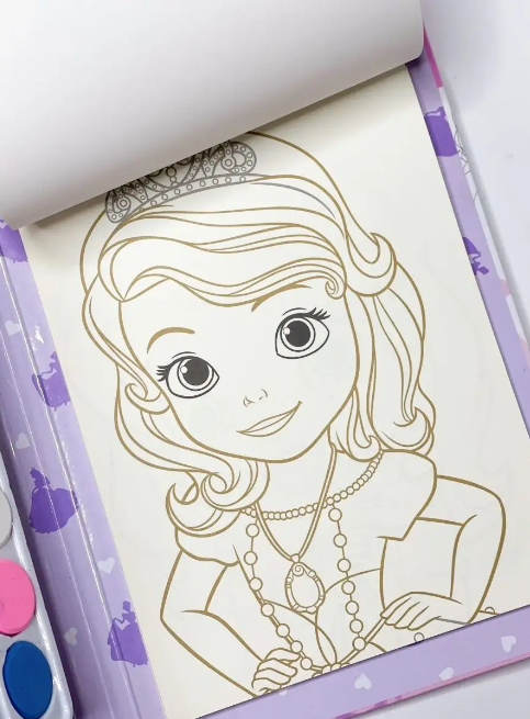 Girls Book Shape Art Color Set - Assortment