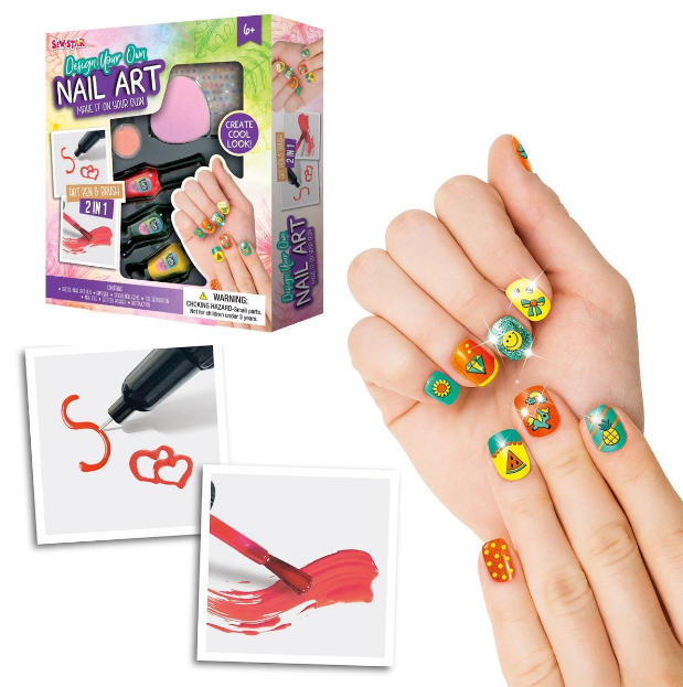 DIY 2in1 Nail Art Kit With Pen & Brush
