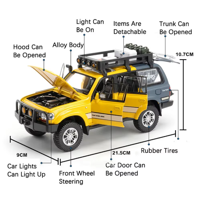 1:24 Diecast Toyota Land Cruiser LC80