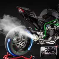 1:6 Diecast Kawasaki Ninja H2R Bootable Spray Model Bike