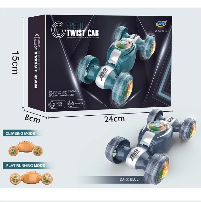 Automatic Deformation Speed Twist Car With Lights