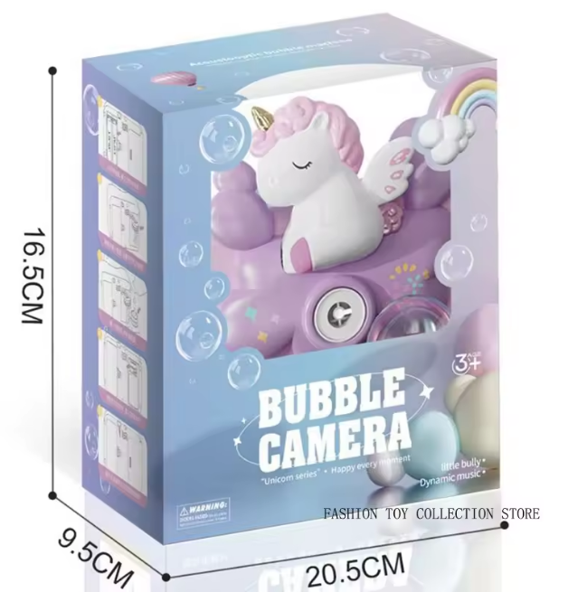 Kids Dream Unicorn Colorful Bubble Camera