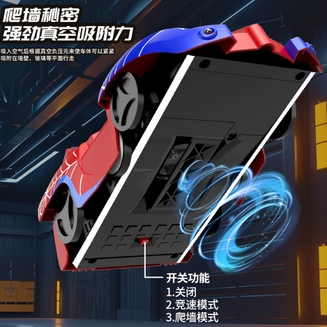 2.4G Mini RC Spider Wall Climbing Car