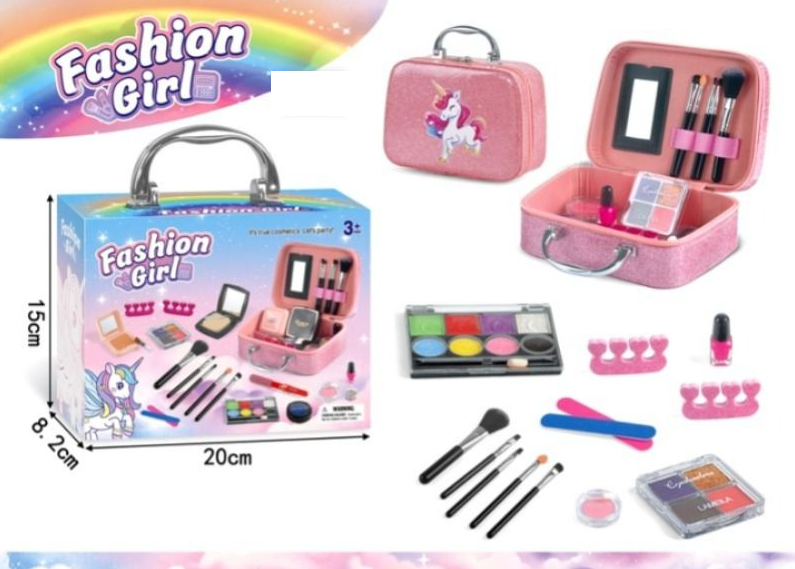 17Pcs Realistic Unicorn Fashion Makeup Bag