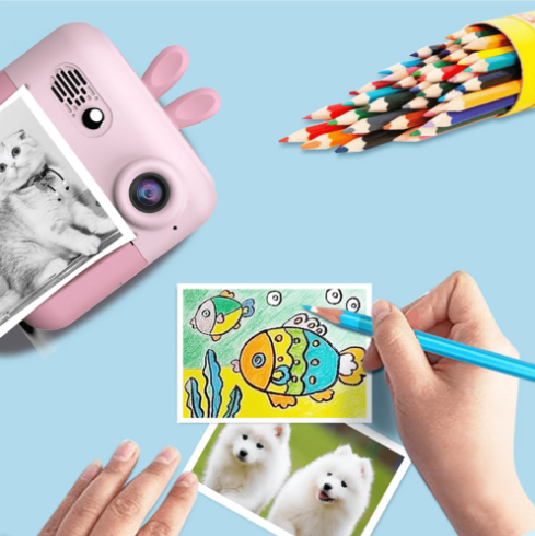 Kids Dual Shot Instant Digital Printing Camera