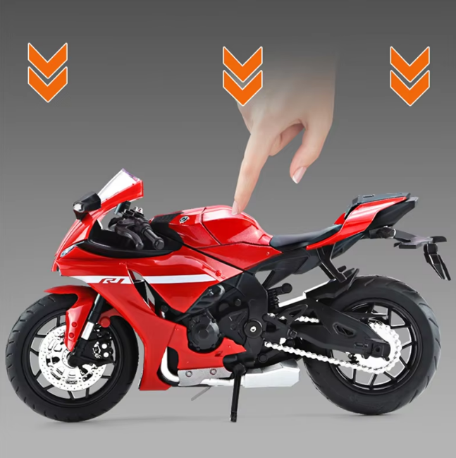 1:12 Diecast Yamaha YZF-R1 Model Bike