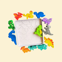 Toddlers Premium Dinosaur Themed Solid Puzzle