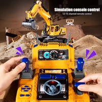 2.4GHz RC Diecast Excavator With Smoke