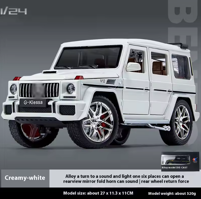 1:24 Diecast AMG G63 Model Car With Smoke