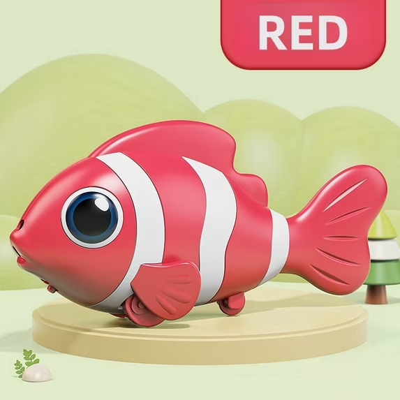 Electric Induction Swinging Musical Clown Fish With Lights