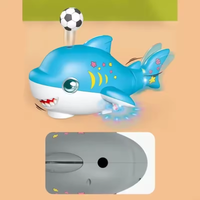 Electric Musical Ball Blowing Shark With Lights