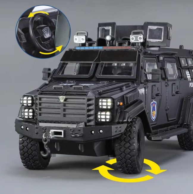 1:24 Diecast Police Tiger Armor Vehicle