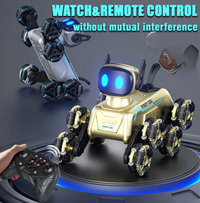 2.4GHz Remote Controlled Stunt Robot Dog With Smoke