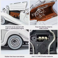 1:24 Diecast 1936 Mercedes Benz 500K Model Car
